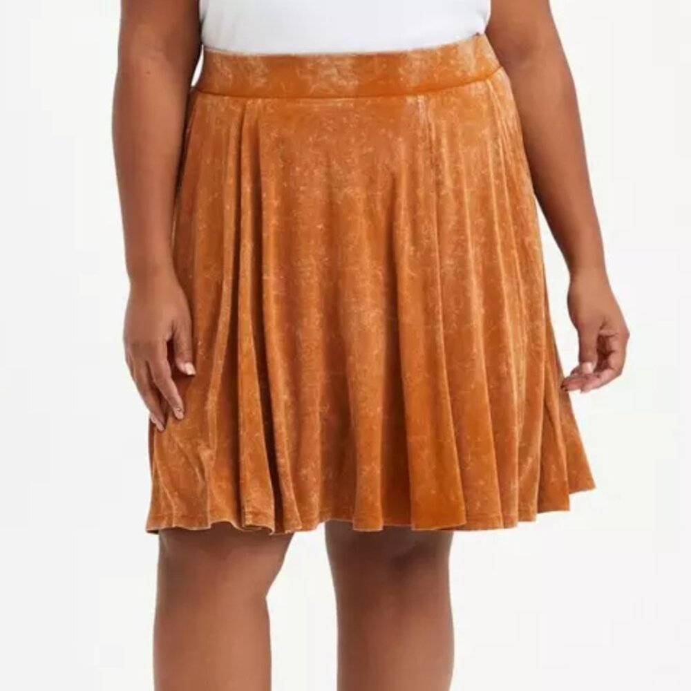 Torrid mini jersey skater skirt faded orange size 2x 2x